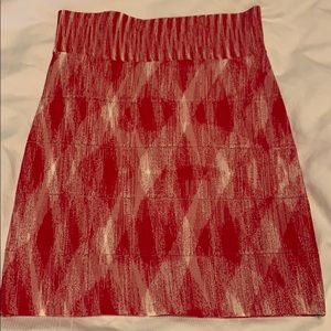 Bcbg color block bandage skirt size small